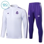 Kinder Real Madrid Training Sweatshirts Viertelreißverschluss 2025-26 Weiße